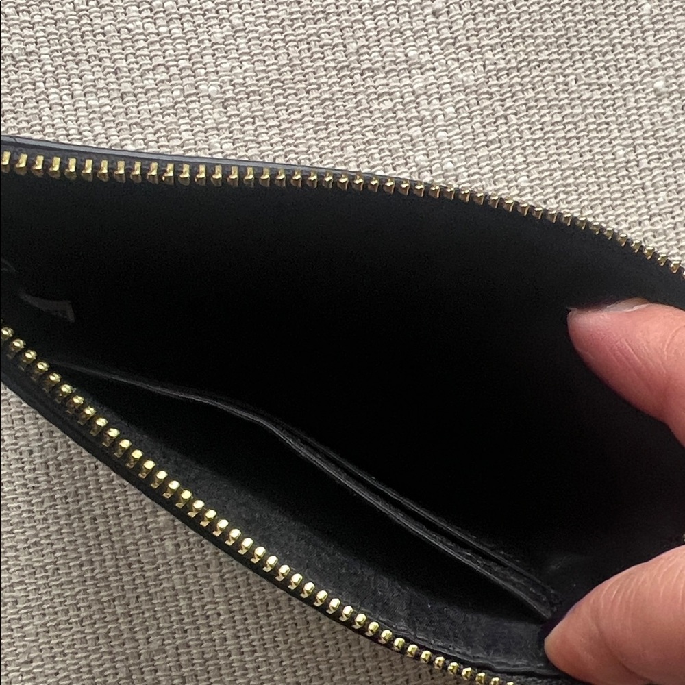 Coach Black Leather Wristlet - Picture 4 of 4